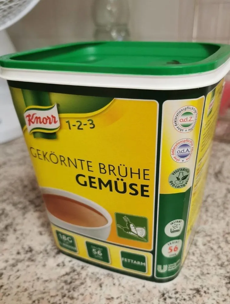 Gekörnte Brühe Gemüse