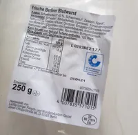 Frische Berliner Blutwurst
