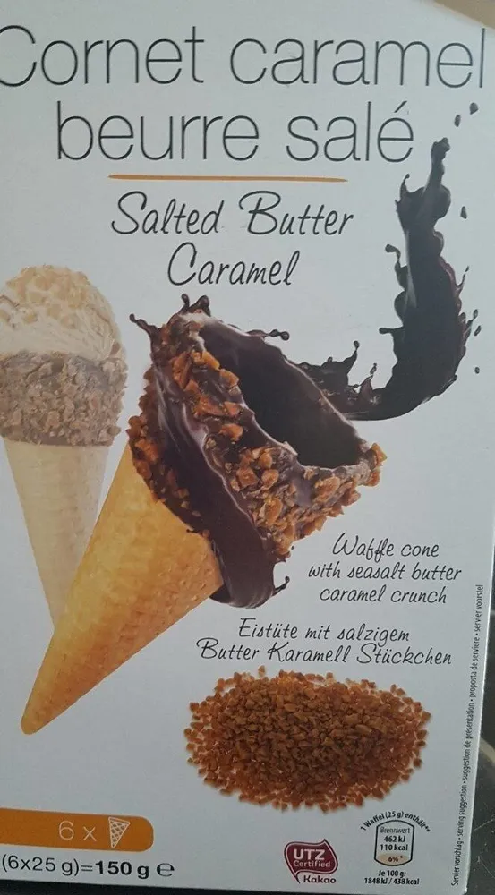 Cornet caramel beurre salé