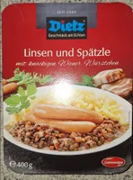 Linsen und Spätzle
