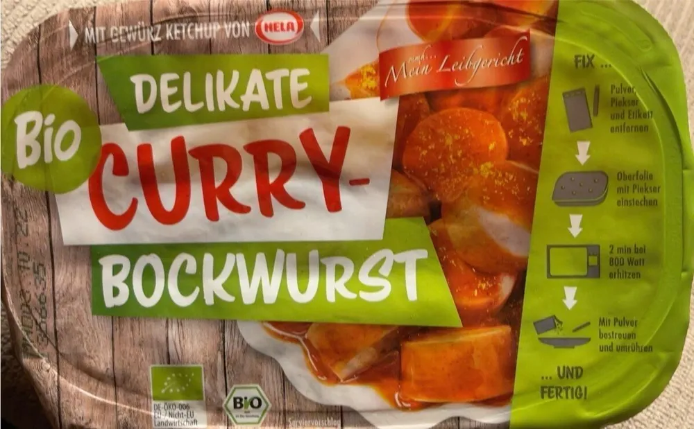 Delikate Bio Curry-Bockwurst