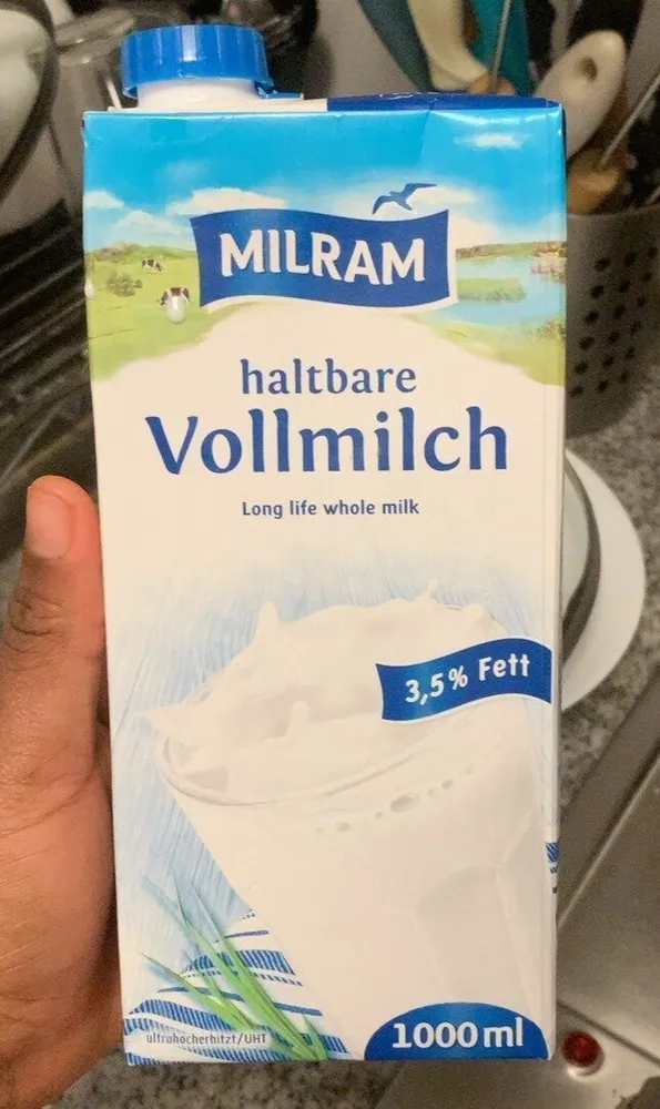 Haltbare Vollmilch