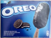 Oreo Ice cream with oreo biscuit pieces