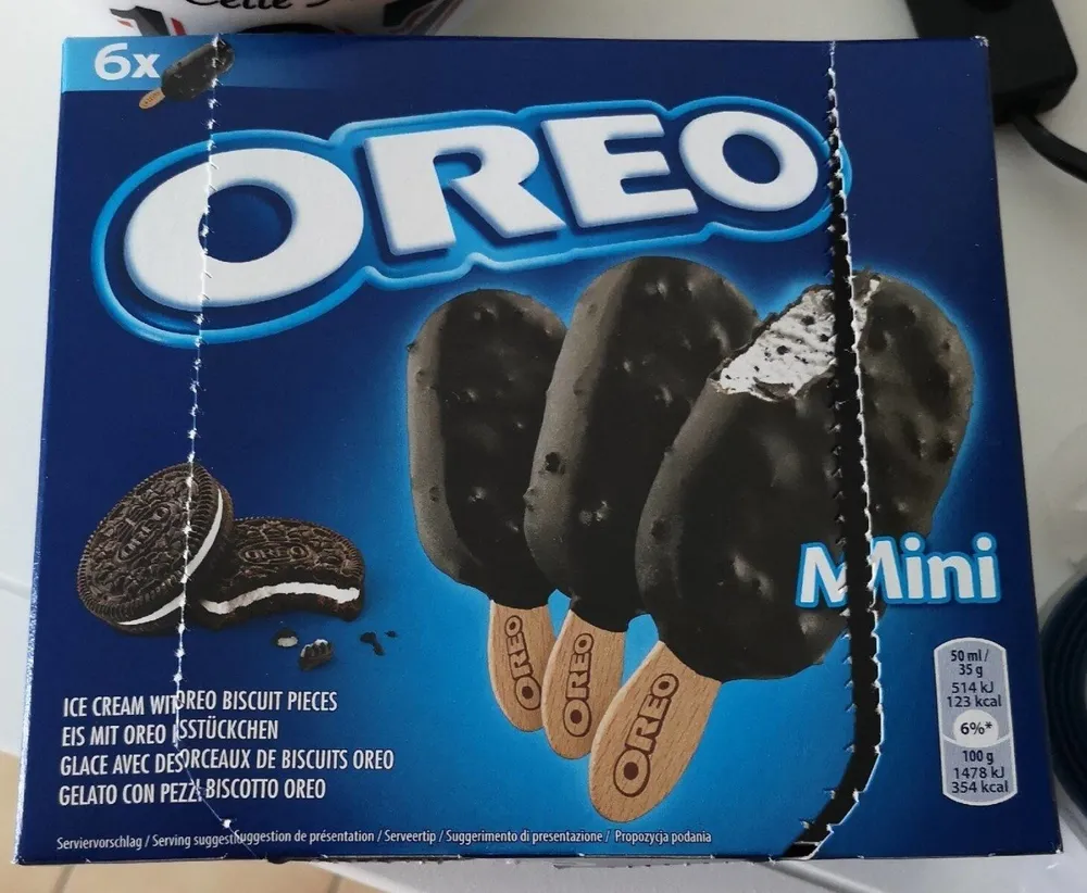 Glace aux morceaux de biscuits oreo