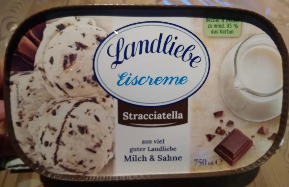 Eiscreme stracciatella