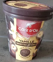 Glace vanille noisettes entières