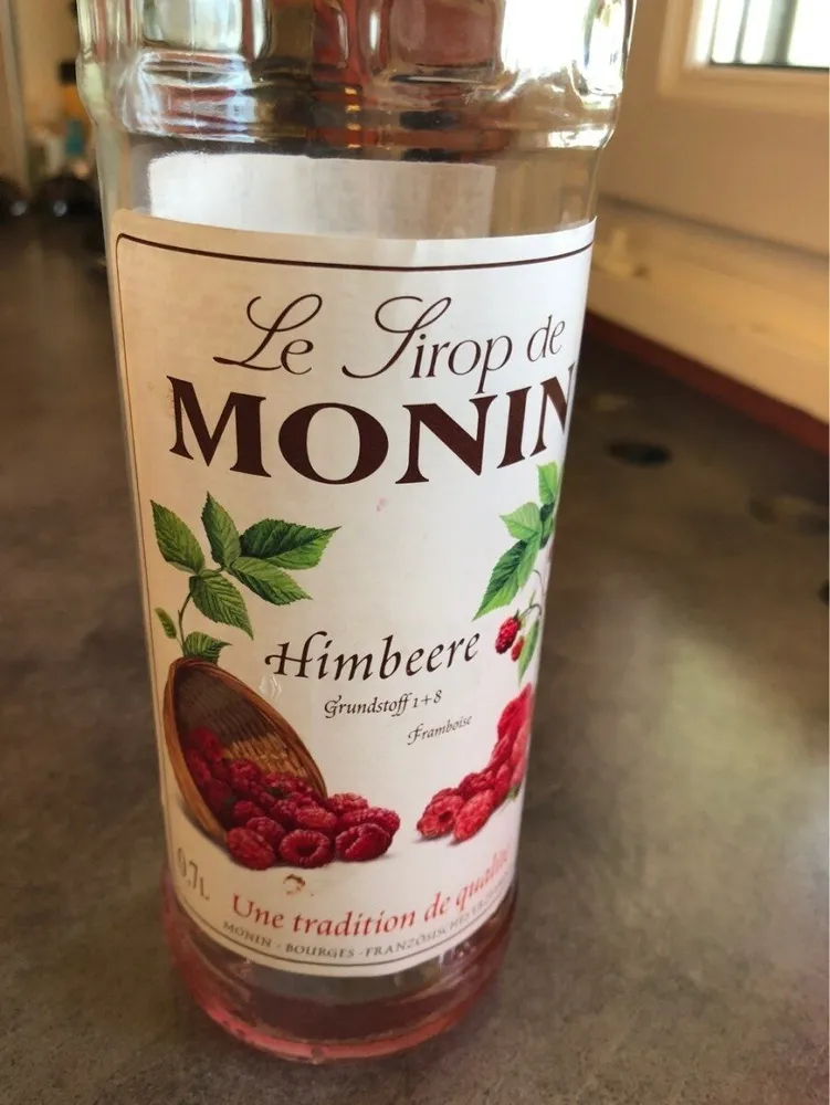 Sirop de framboises
