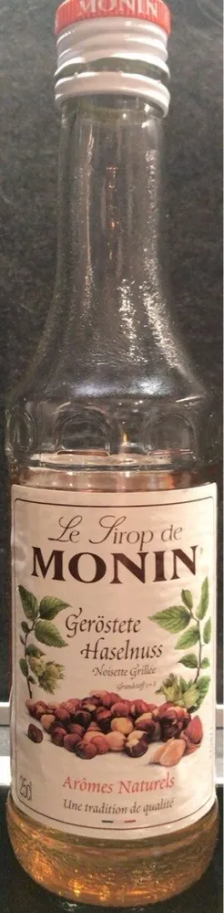Geröstete Haselnuss Sirup