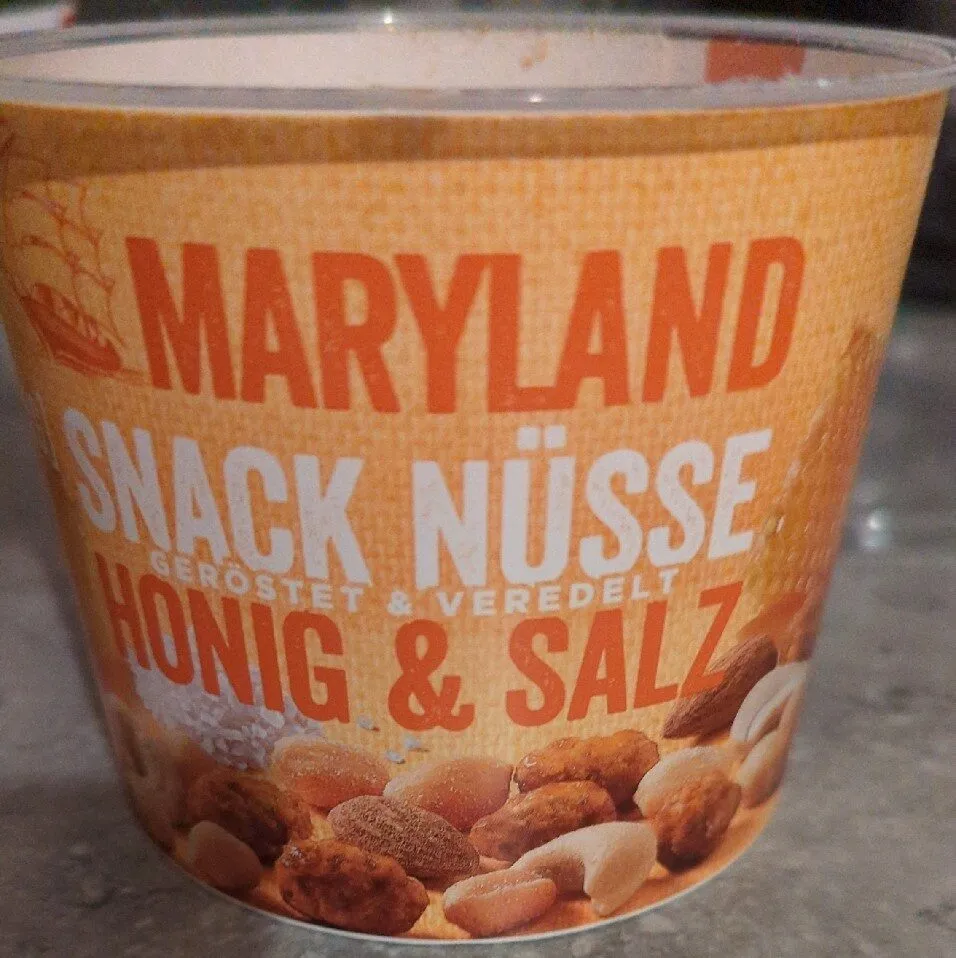 Snack Nüsse Honig & Salz