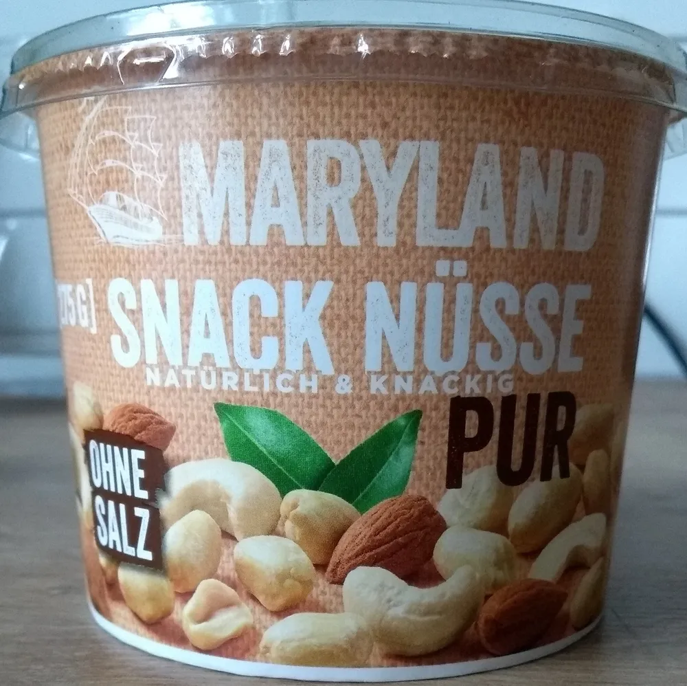 Snack Nüsse pur