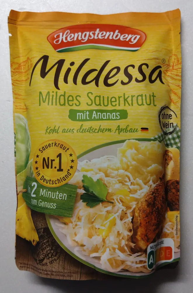 Mildessa Mildes Sauerkraut mit Ananas
