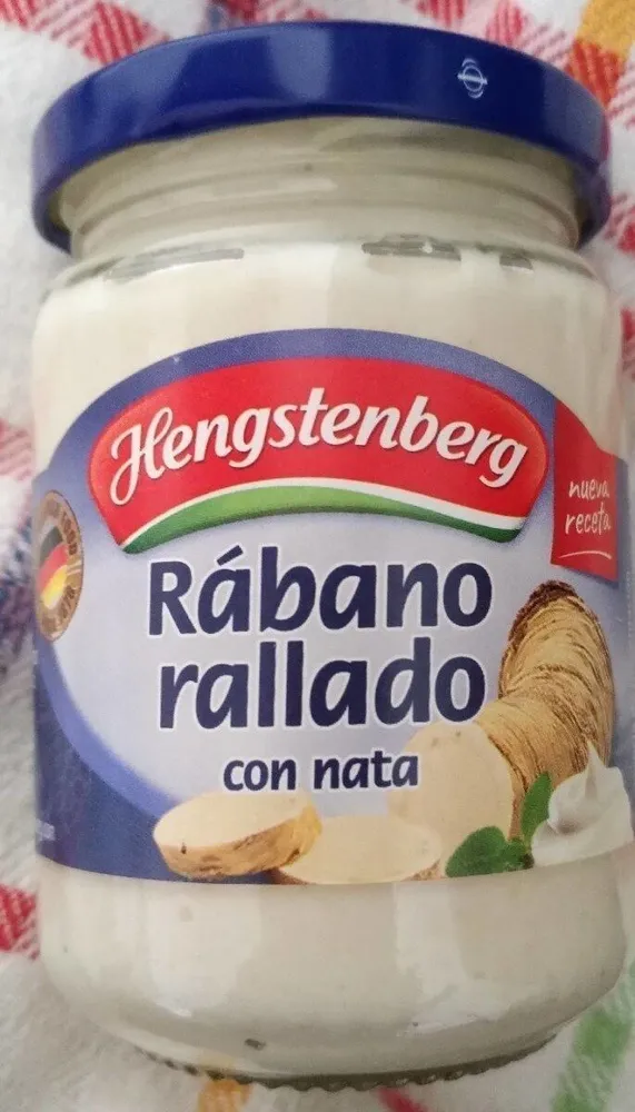 Rábano rallado con nata
