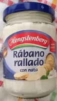 Rábano rallado con nata
