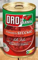 Stückige Tomaten scharf