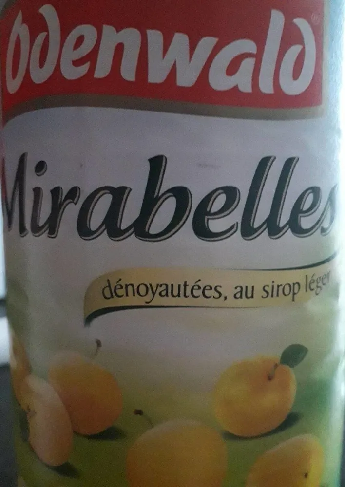 Mirabelles dénoyautées au sirop léger