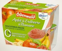 Fruchtmus-Pause Apfel & Erdbeere & Banane