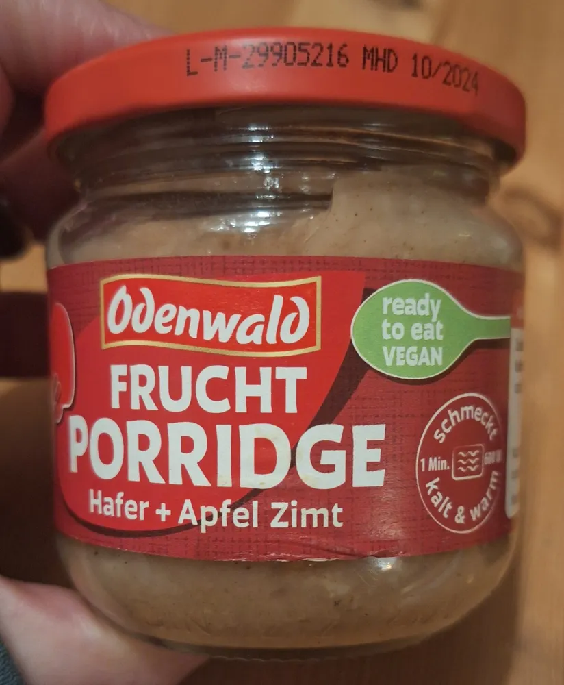 Frucht Porridge Hafer + Apfel Zimt