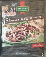 Schwarz- und Fleischwurst für Salat