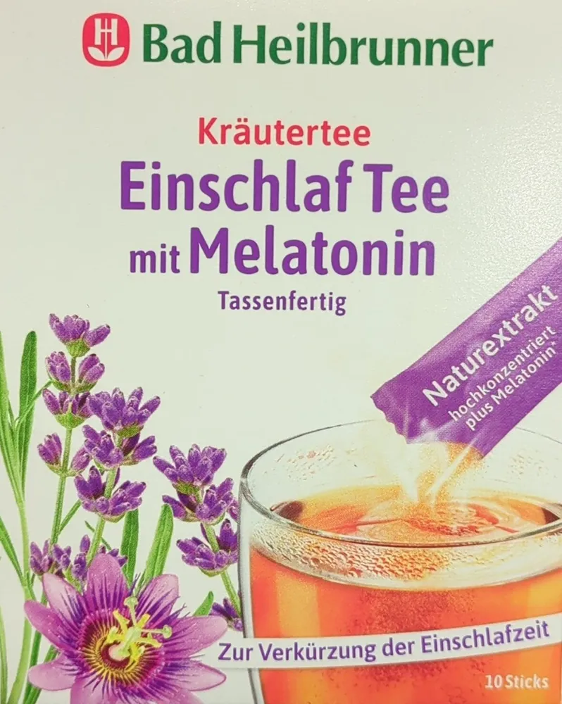 Einschlaf Tee mit Melatonin