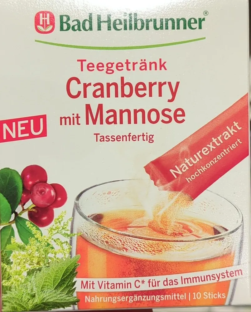 Teegetränk Cranberry mit Mannose
