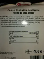 Emince Saucisse Gruninger Viande fromage pour salade