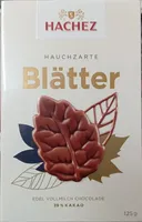 Hachez Braune Blätter Vollmilch