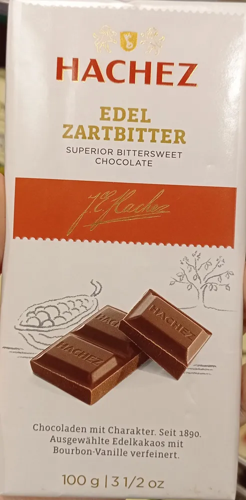 Hachez Edel-zartbitter Chocolade