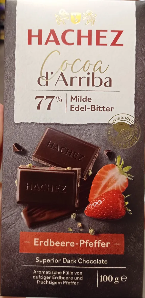 Cocoa d'Arriba Erdbeere-Pfeffer