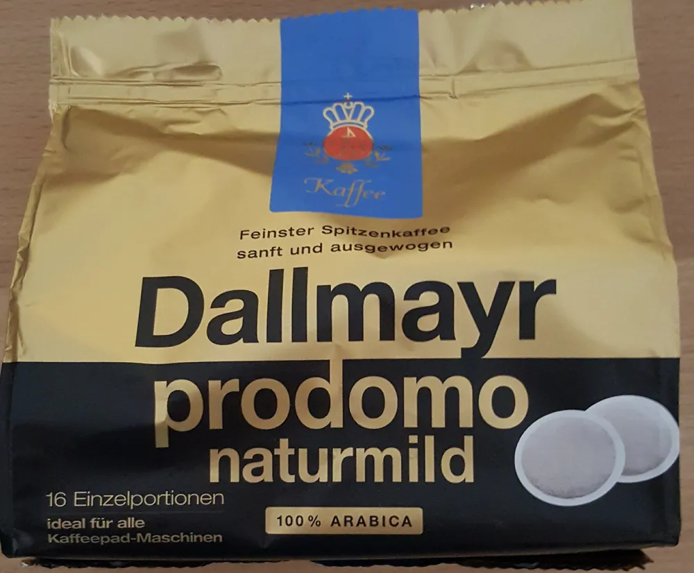 Kaffee prodomo naturmild Pads