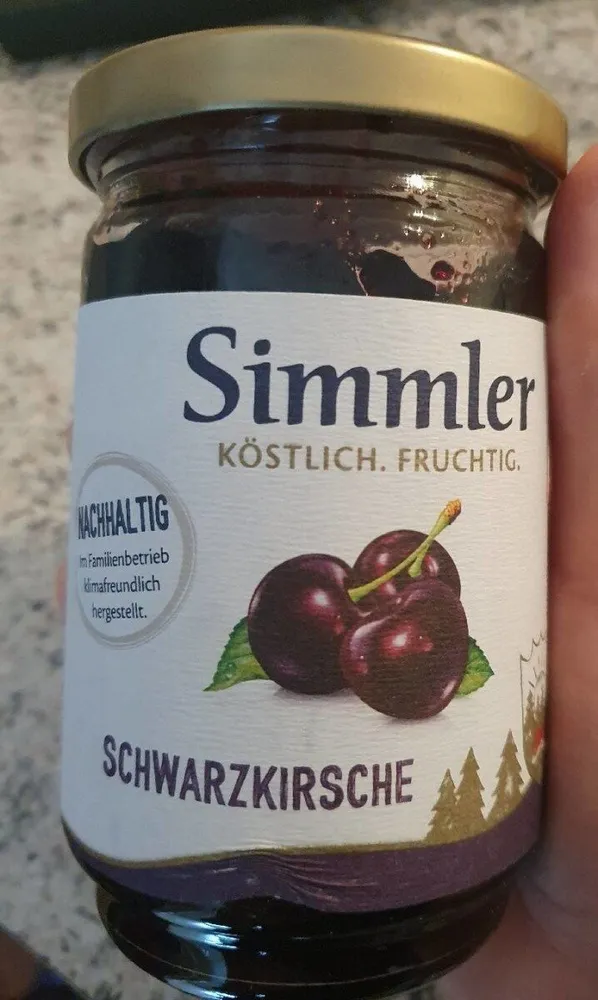 Schwarzkirschkonfitüre