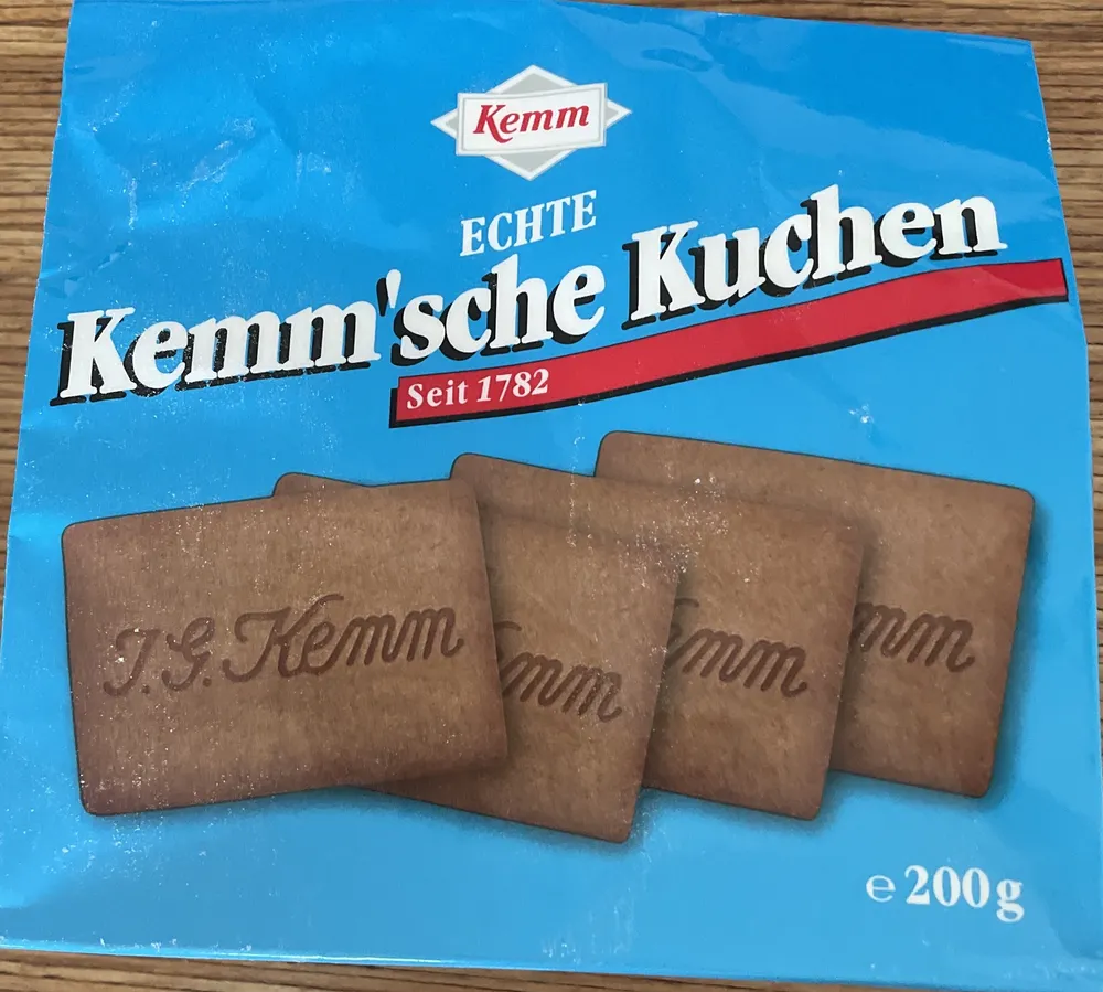 EDEKA Kemm Echte Kemm'sche Kuchen 200G (Kemm) 2,89€  14,45€ 1kg