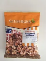 Cacahuètes grillées et caramélisées avec des graines de sésame
