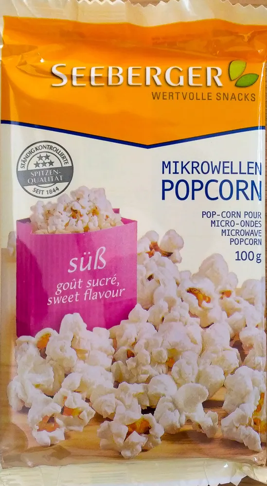 Mikrowellen Popcorn süß