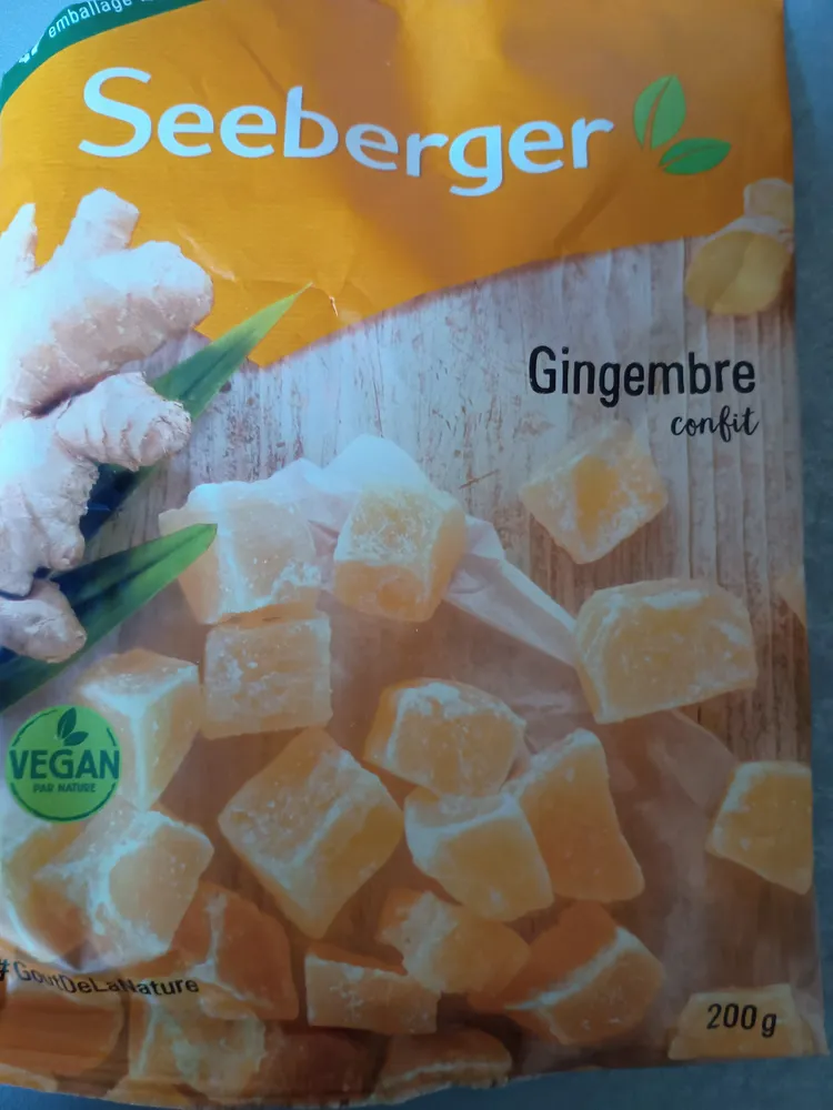Morceaux de gingembre confits