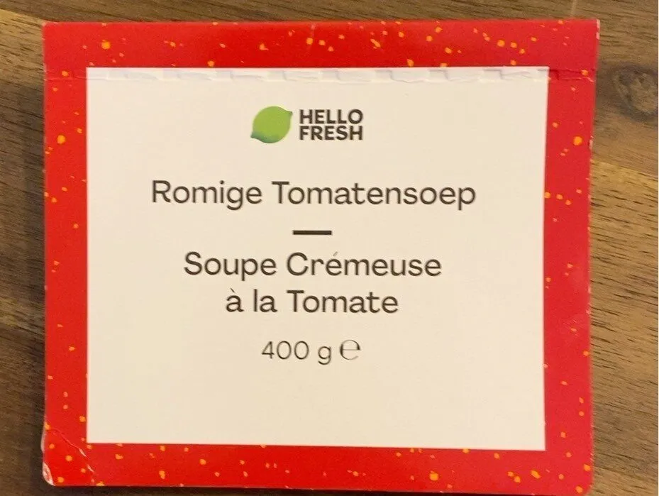 Hello fresh soupe aux tomates