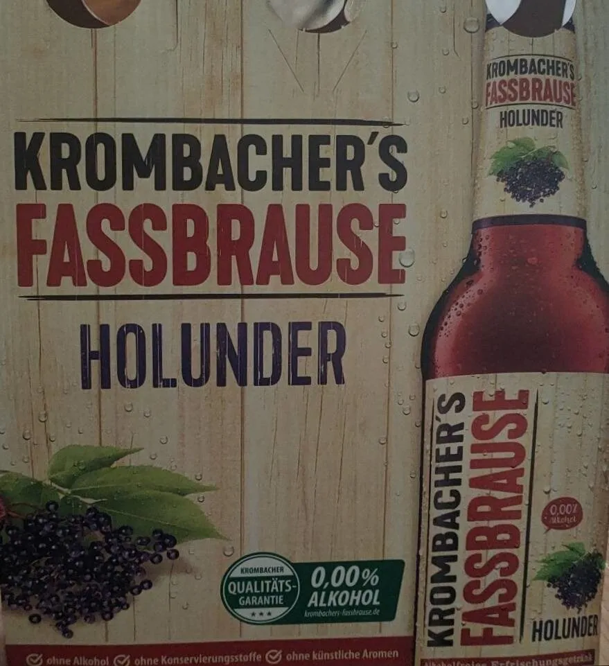 Krombacher's Fassbrause Holunder 6x 0.33 Liter