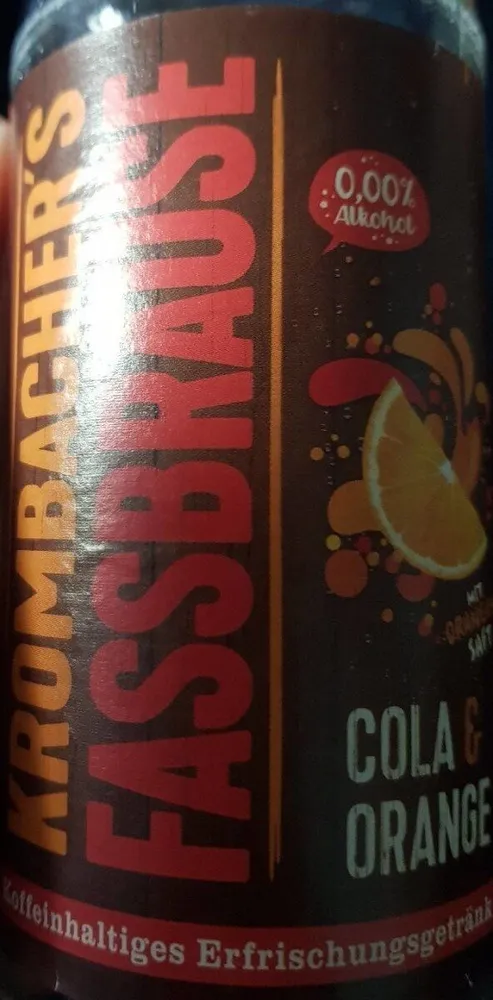Krombracher's Fassbrause Cola&Orange