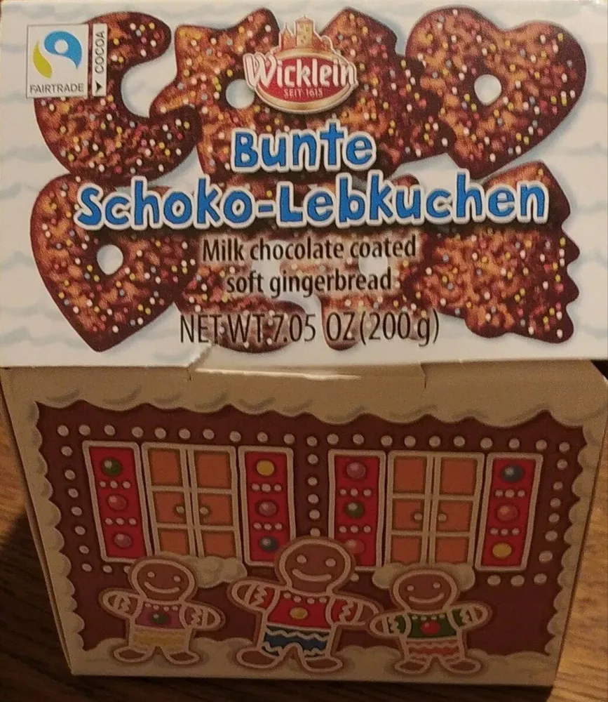 Bunte schoko lebkuchen