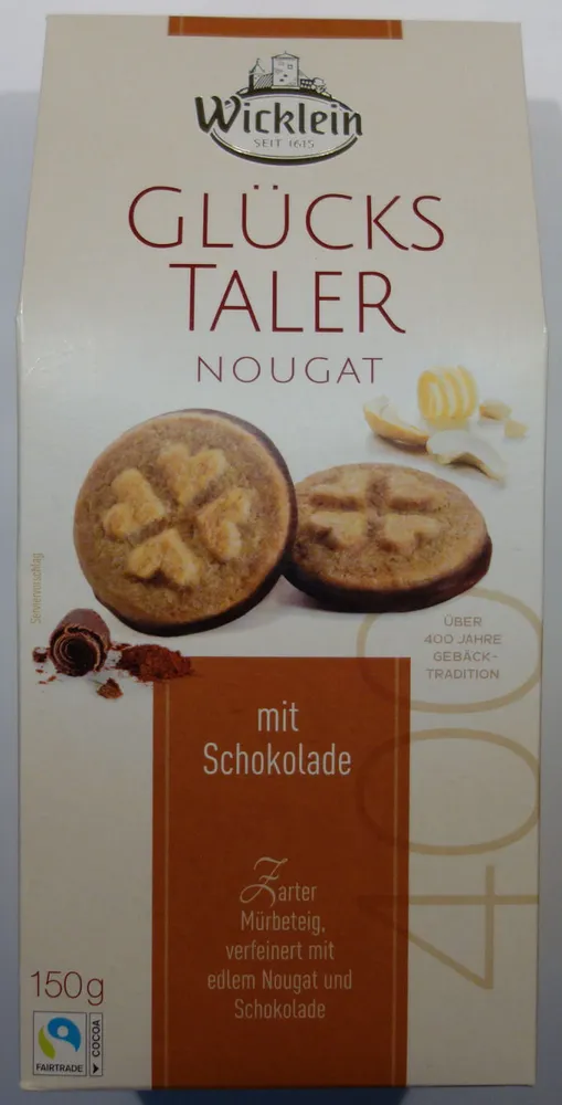 Glückstaler Nougat mit Schokolade