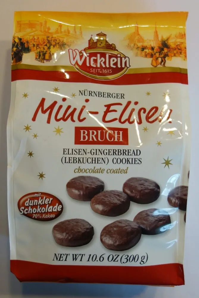 Nürnberger Mini-Elisen Bruch mit dunkler Schokolade