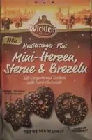 Ginger bread cookies, dark chocolate