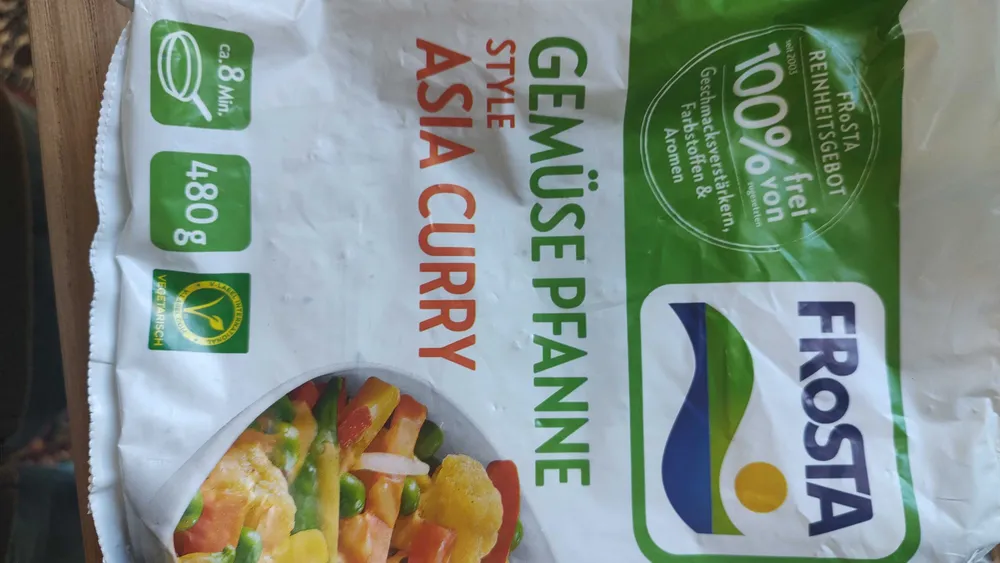 Gemüse Pfanne Asia Curry