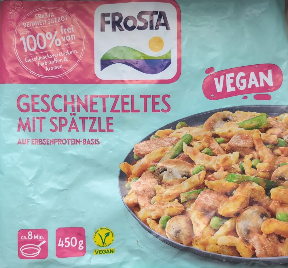 Veggie Geschnetzeltes mit Spätzle