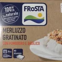 Merluzzo gratinato con pomodoro e basilico