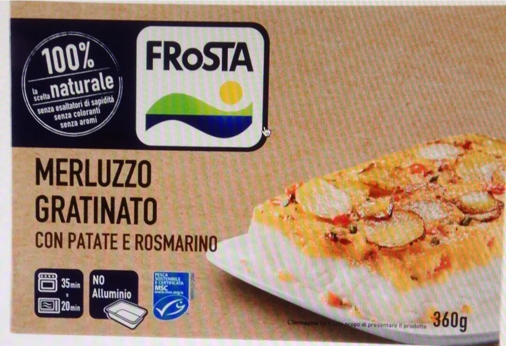 Merluzzo Gratinato con Patate e Rosmarino