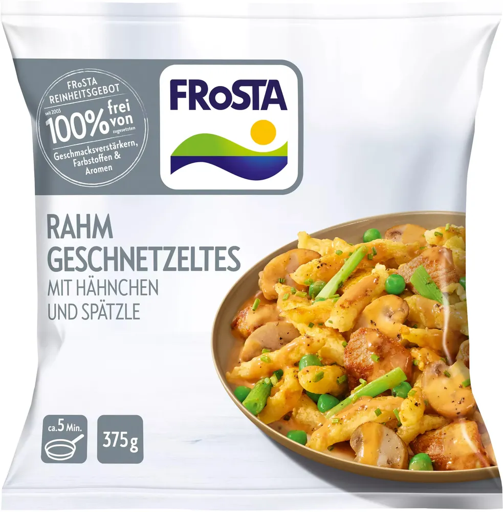 Rahmgeschnetzeltes mit Hähnchen und Spätzle