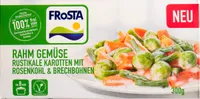 Rahm Gemüse rustikale Karotten mit Rosenkohl & Brechbohnen