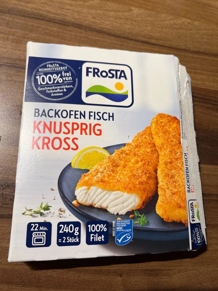 Backofenfisch knusprig kross