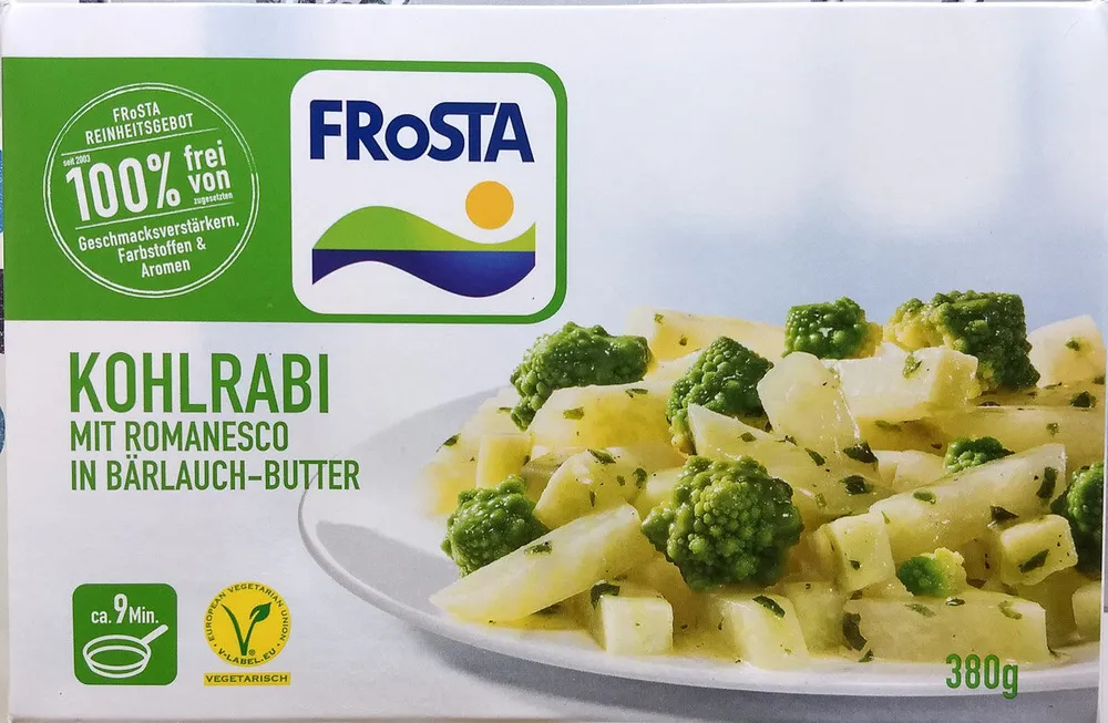 Kohlabi mit Romanesco in Bärlauch-Butter