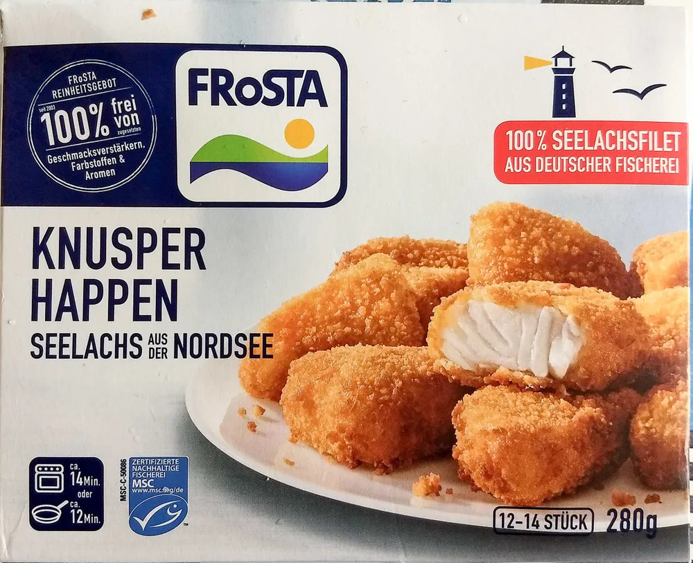 Knusper Happen Seelachs aus der Nordsee